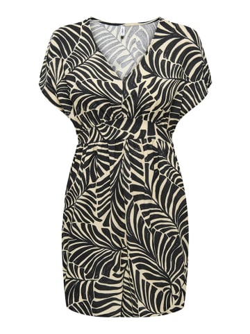 ONLY Kleid in Beige/ Schwarz