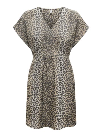 ONLY Kleid in Hellbraun/ Beige/ Schwarz