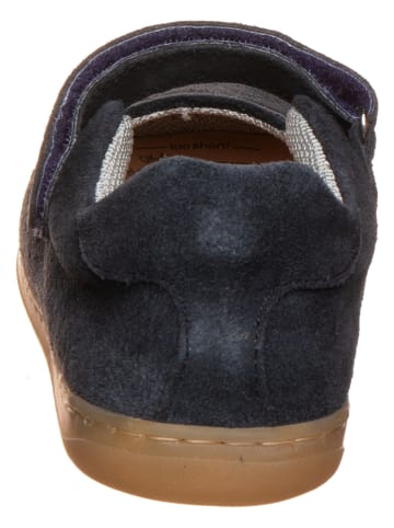 Richter Shoes Leder-Ballerinas in Dunkelblau