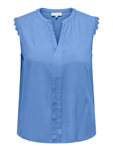 ONLY Carmakoma Bluse in Blau