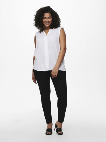 ONLY Carmakoma Bluse in Weiß