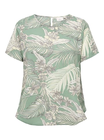 ONLY Carmakoma Bluse in Hellgrün