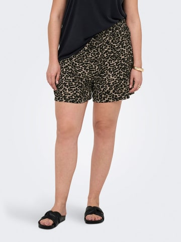 ONLY Carmakoma Shorts in Schwarz/ Beige