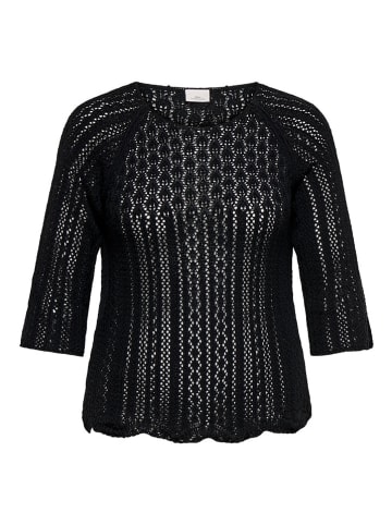 ONLY Carmakoma Sweter w kolorze czarnym
