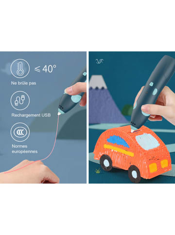 Techkidz Długopis 3D w kolorze niebieskim - 3+