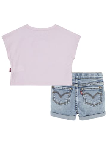 Levi's Kids 2-częściowy zestaw w kolorze błękitno-fioletowym