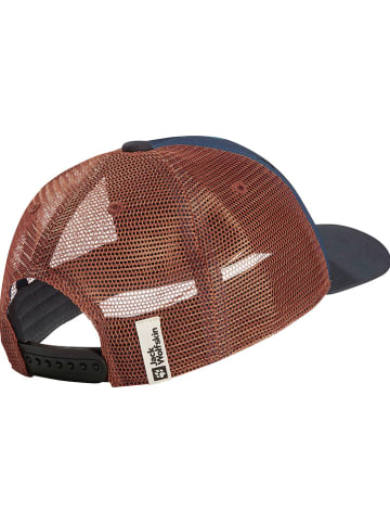 Jack Wolfskin Cap "Animal" in Dunkelblau/ Hellbraun