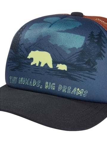 Jack Wolfskin Cap "Animal" in Dunkelblau/ Hellbraun