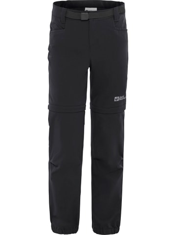 Jack Wolfskin Zip-Off-Trekkinghose "Active" in Schwarz