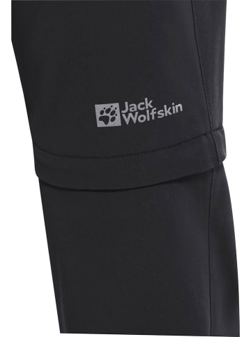 Jack Wolfskin Zip-Off-Trekkinghose "Active" in Schwarz