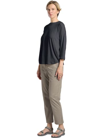 Jack Wolfskin Longsleeve "Travel" in Schwarz