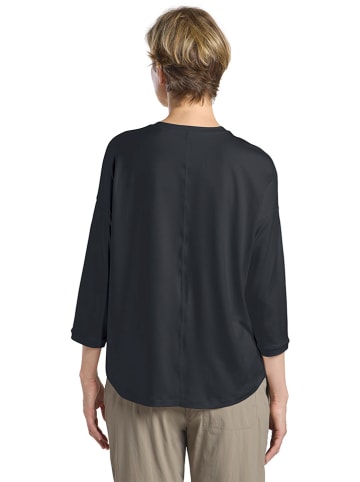 Jack Wolfskin Longsleeve "Travel" in Schwarz