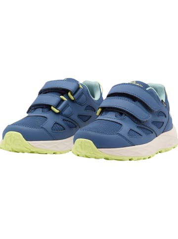 Jack Wolfskin Sneakersy "Woodland 2 Texapore" w kolorze niebiesko-limonkowym