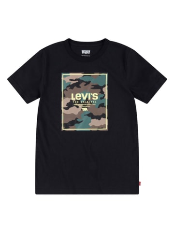 Levi's Kids Koszulka w kolorze czarnym ze wzorem