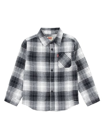 Levi's Kids Hemd in Weiß/ Schwarz