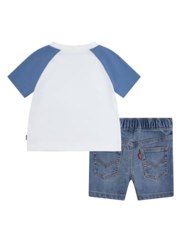 Levi's Kids 2-delige outfit wit/blauw/meerkleurig