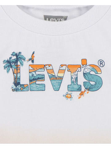 Levi's Kids 2tlg. Outfit in Weiß/ Orange/ Hellblau