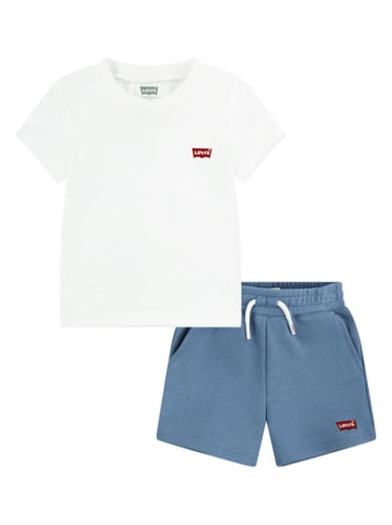 Levi's Kids 2tlg. Outfit in Weiß/ Blau