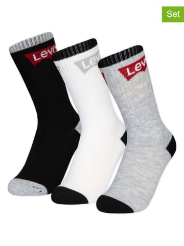 Levi's Kids 3er-Set: Socken in Schwarz/ Weiß/ Grau