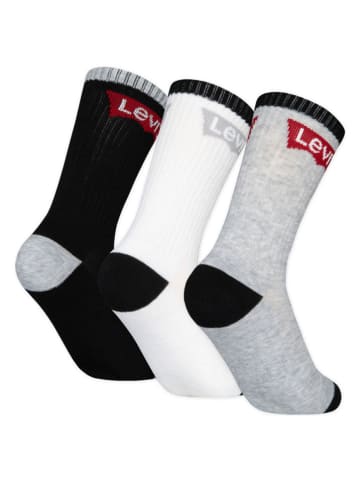 Levi's Kids 3er-Set: Socken in Schwarz/ Weiß/ Grau