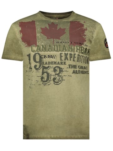 Canadian Peak Koszulka "Jeleganteak" w kolorze khaki