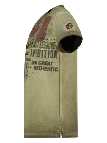 Canadian Peak Koszulka "Jeleganteak" w kolorze khaki