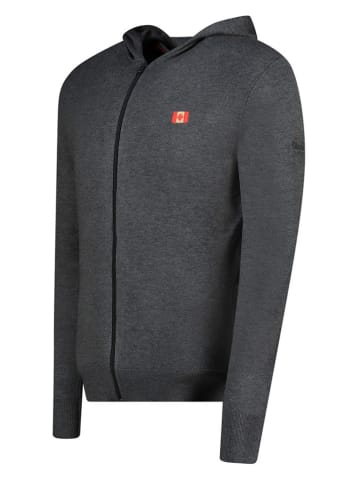 Canadian Peak Cardigan "Felinoodeak" in Anthrazit