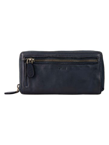 Bellicci Leder-Geldbörse "Greta" in Dunkelblau - (B)19,5 x (H)10 x (T)3 cm