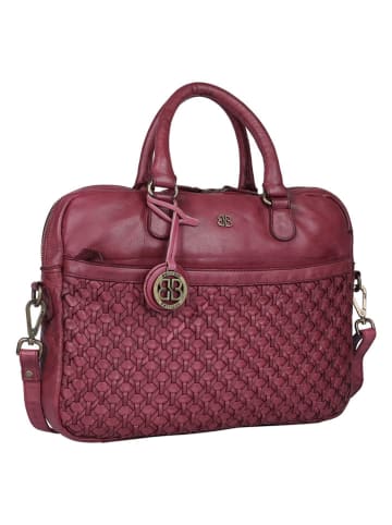 Bellicci Leren businesstas "Presley" roze - (B)37,5 x (H)27 x (D)5 cm