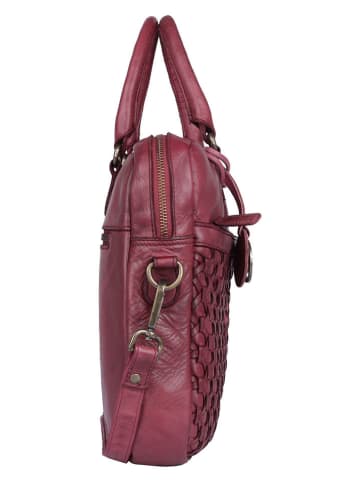 Bellicci Leren businesstas "Presley" roze - (B)37,5 x (H)27 x (D)5 cm