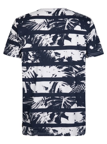 Petrol Industries Shirt donkerblauw/wit