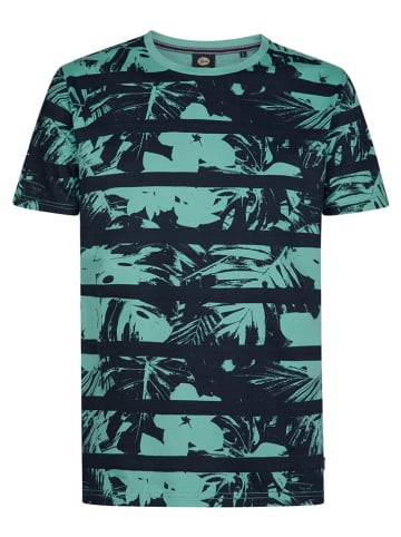 Petrol Industries Shirt in Schwarz/ Türkis