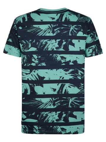 Petrol Industries Shirt zwart/turquoise