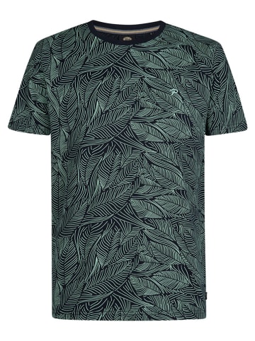 Petrol Industries Shirt in Dunkelblau/ Grün