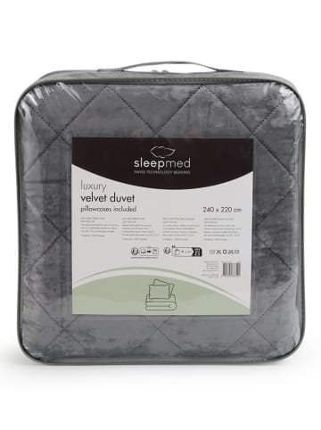 Lifa Living 3-delige bedspreiset grijs