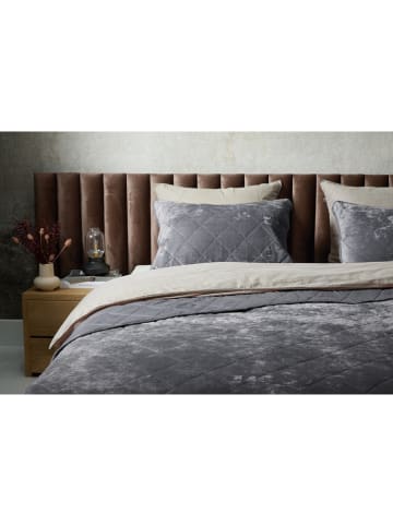 Lifa Living 3-delige bedspreiset grijs