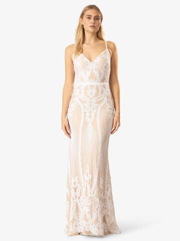 APART Paillettenkleid in Weiß/ Beige