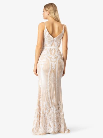 APART Paillettenkleid in Weiß/ Beige