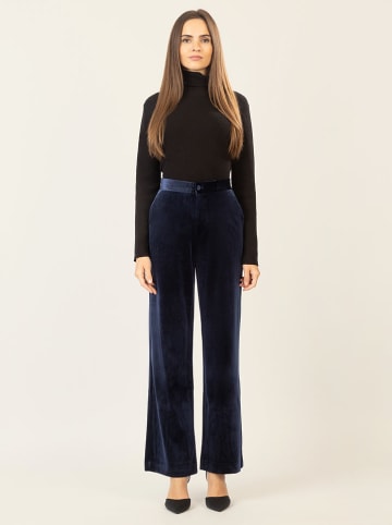 APART Fluwelen broek donkerblauw