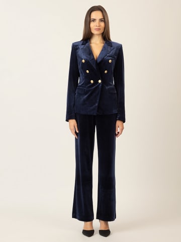 APART Fluwelen broek donkerblauw