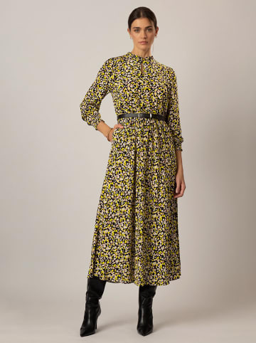 APART Kleid in Schwarz/ Gelb