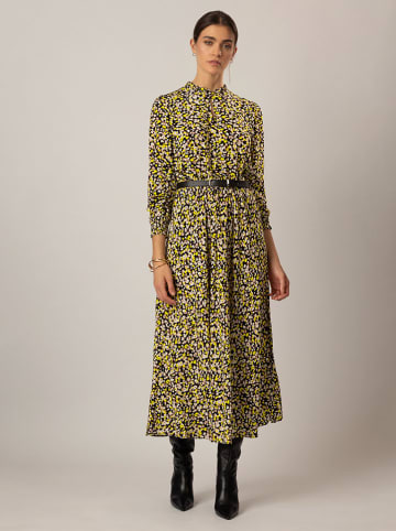 APART Kleid in Schwarz/ Gelb