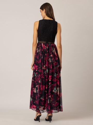 APART Kleid in Schwarz/ Bordeaux