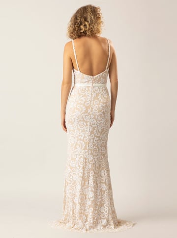 APART Paillettenjurk wit/beige