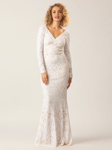 APART Paillettenjurk wit/beige
