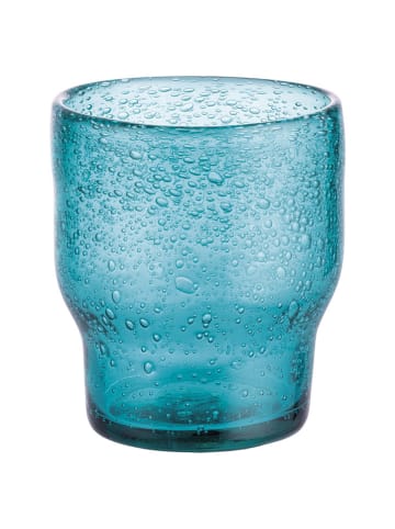 Villa d´Este 6-delige set: glazen "Unico" turquoise - 325 ml