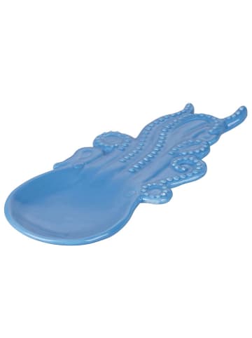 Villa d´Este Löffelablage "Whale" in Blau - (L)30 x (B)13 cm