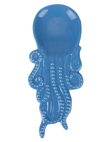 Villa d´Este Löffelablage "Whale" in Blau - (L)30 x (B)13 cm