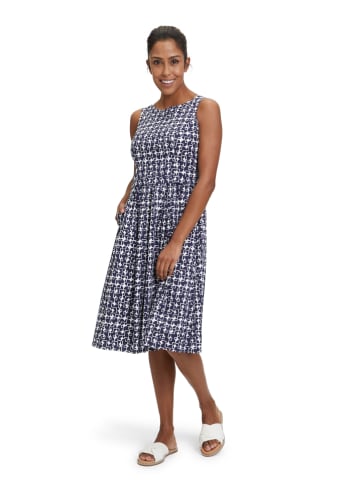 Vera Mont Jurk wit/donkerblauw
