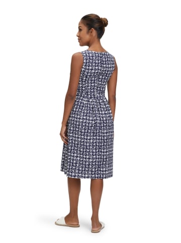 Vera Mont Kleid in Weiß/ Dunkelblau